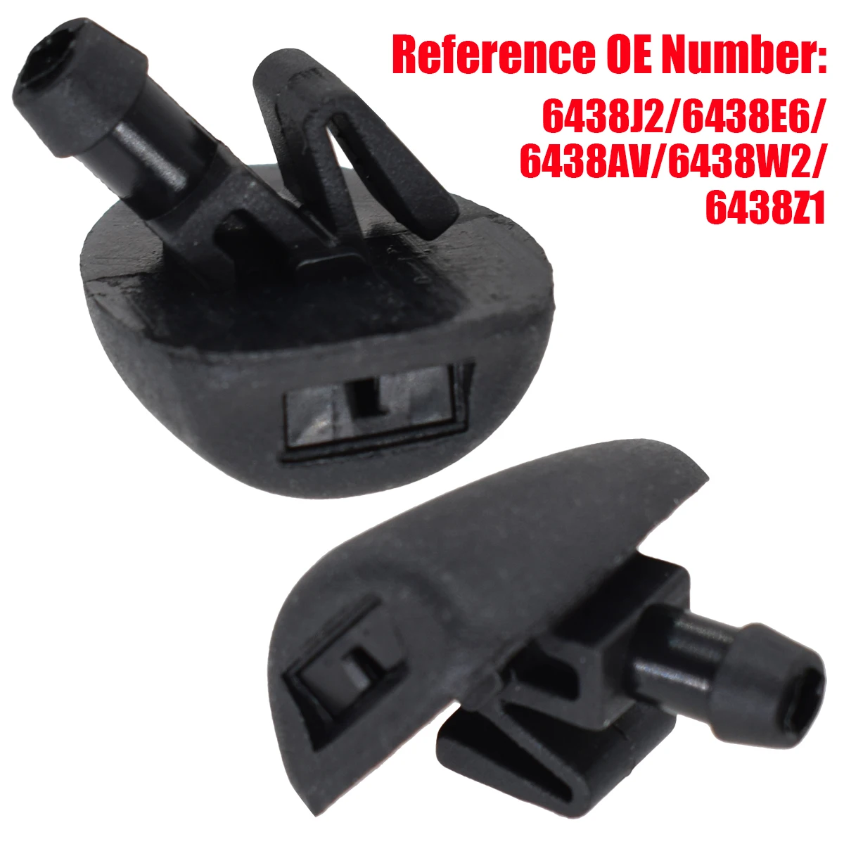 6438J2 Boquilla limpiaparabrisas – Peugeot 206/407 Citroen C2/C5 - imagen 2