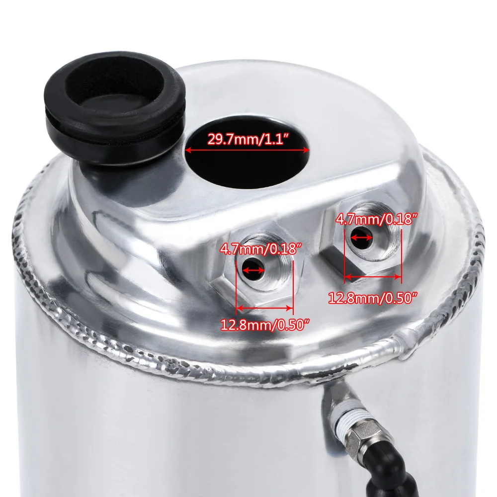 PQY Decantador de aceite de aluminio con filtro de ventilación TK01 - imagen 3