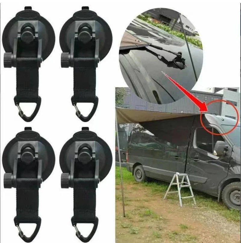 Ventosas anclaje toldo lateral con hebilla de seguridad para coche - imagen 3