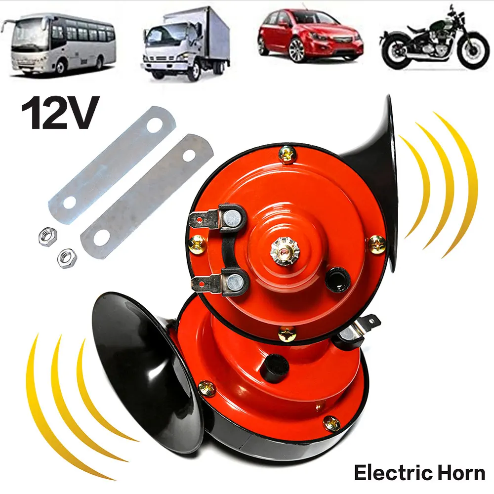 Bocina eléctrica de doble tono 12 V para coche, moto y barco - imagen 2