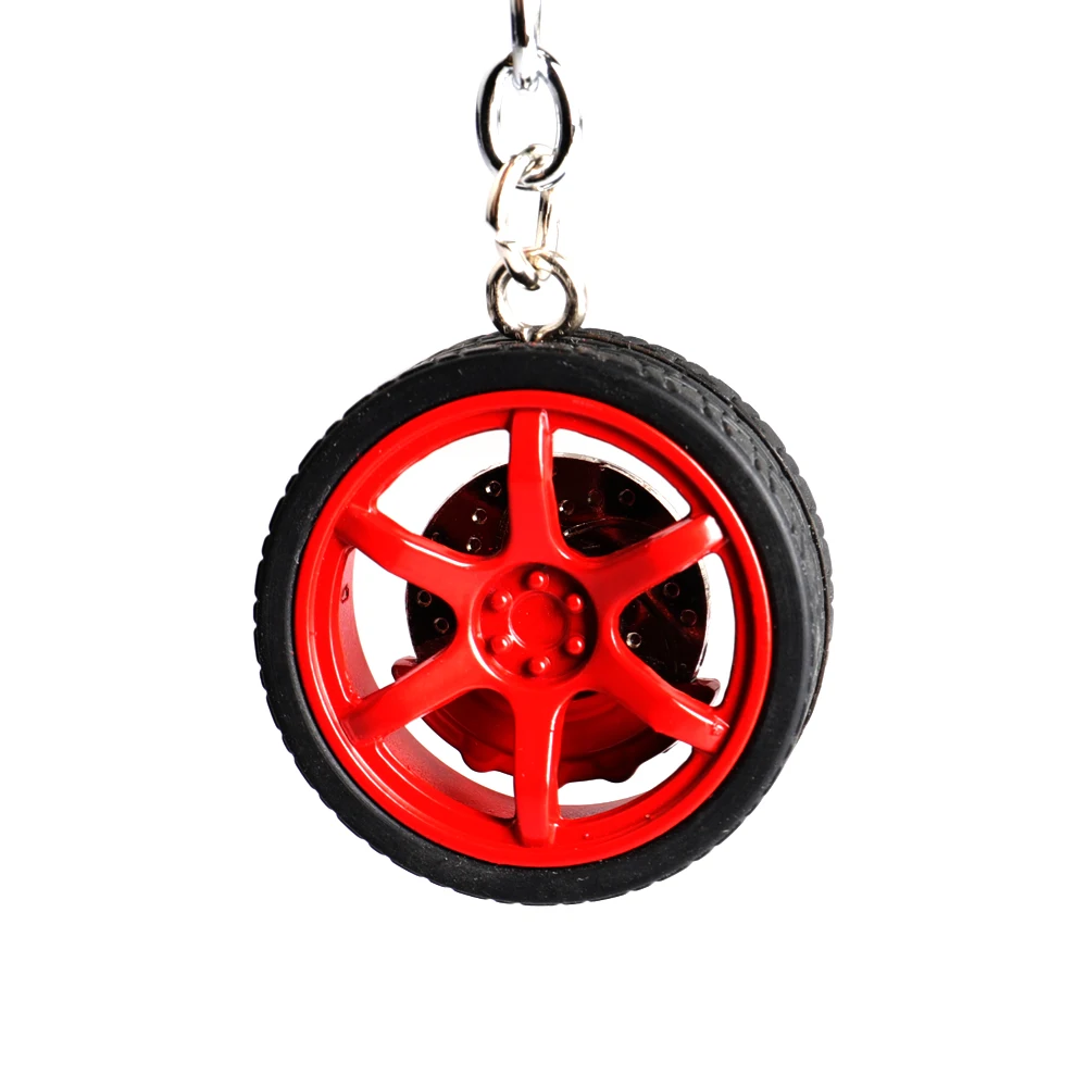 Llavero metal estilo TE37 – Diseño disco freno racing Toyota - imagen 2