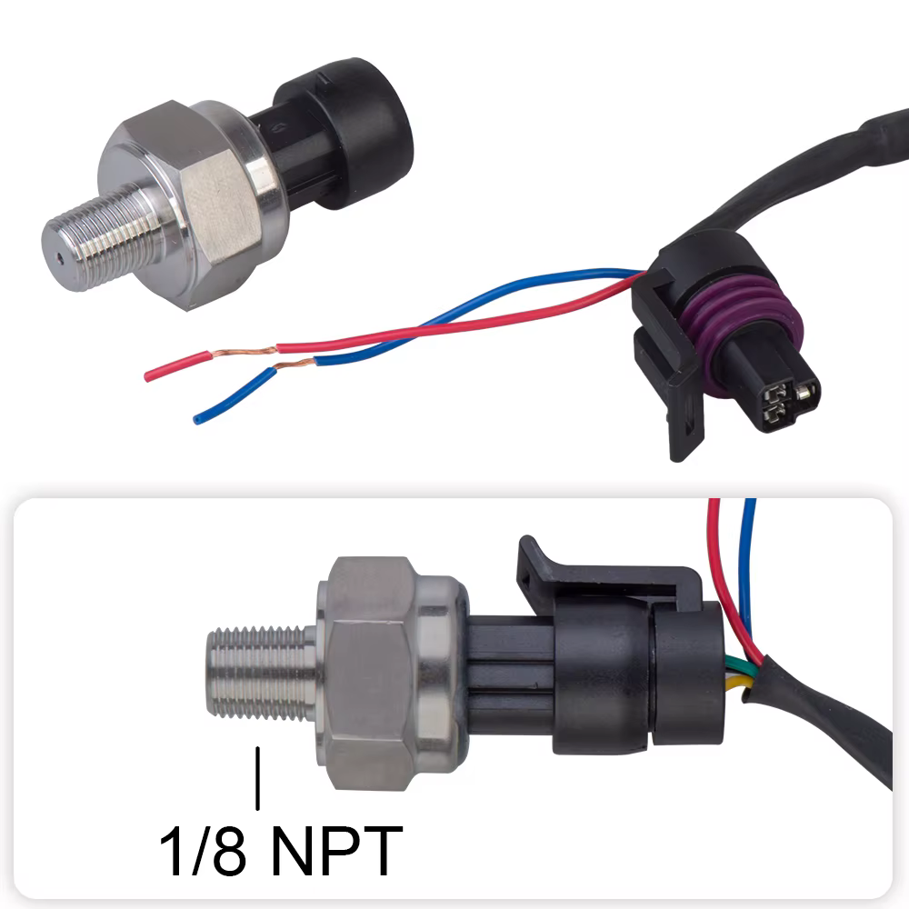 Sensor presión aceite digital universal 200psi NPT 1/8 12v - imagen 4