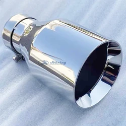 Tubo de escape universal de acero inoxidable con borde plano
