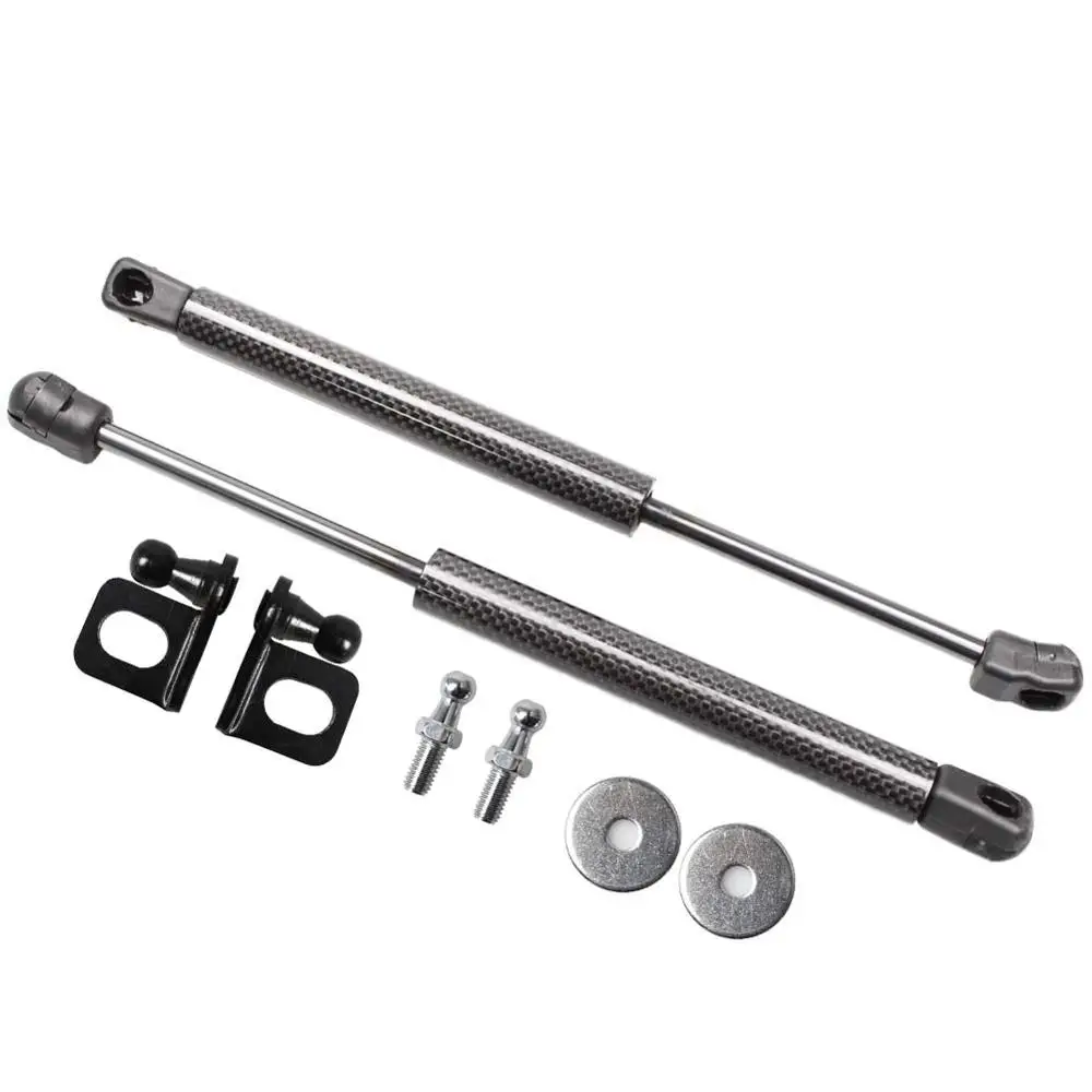 Modificar puntales de Gas para Mitsubishi Carisma 1995-2004 2 amortiguadores de choque capó delantero capó soporte de elevación de fibra de carbono resorte de Gas - imagen 4