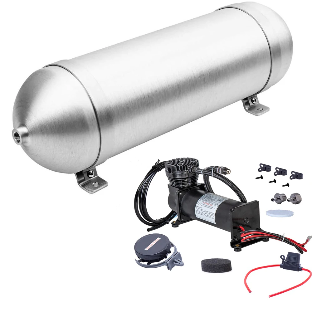 Kit suspensión neumática universal 12 V con depósito y compresor 480C