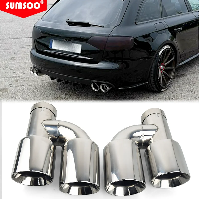 Escape deportivo tipo H SUMSOO acero inoxidable