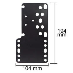 Soporte de freno de mano Sim Racing HB-03-BK, acero inoxidable negro