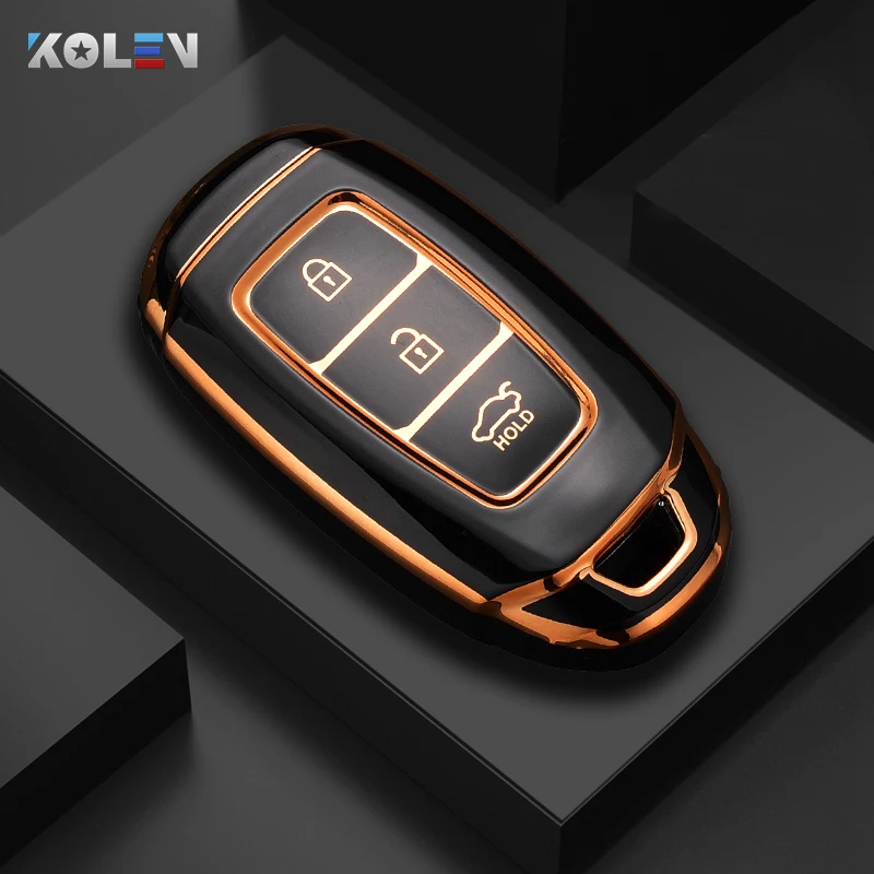 Funda de TPU para llave de coche Hyundai i30, Kona y Elantra