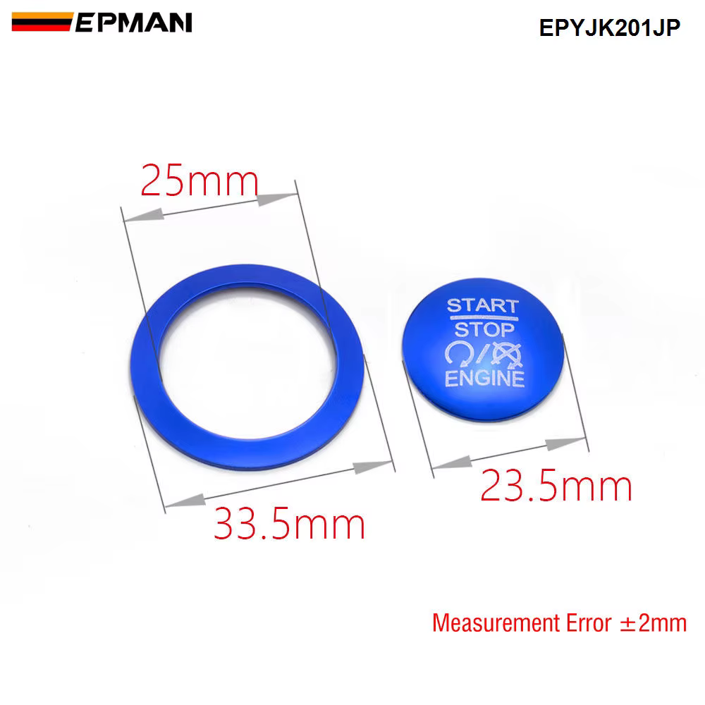 EPMAN Aro embellecedor botón Start-Stop Jeep Liberty Compass - imagen 2