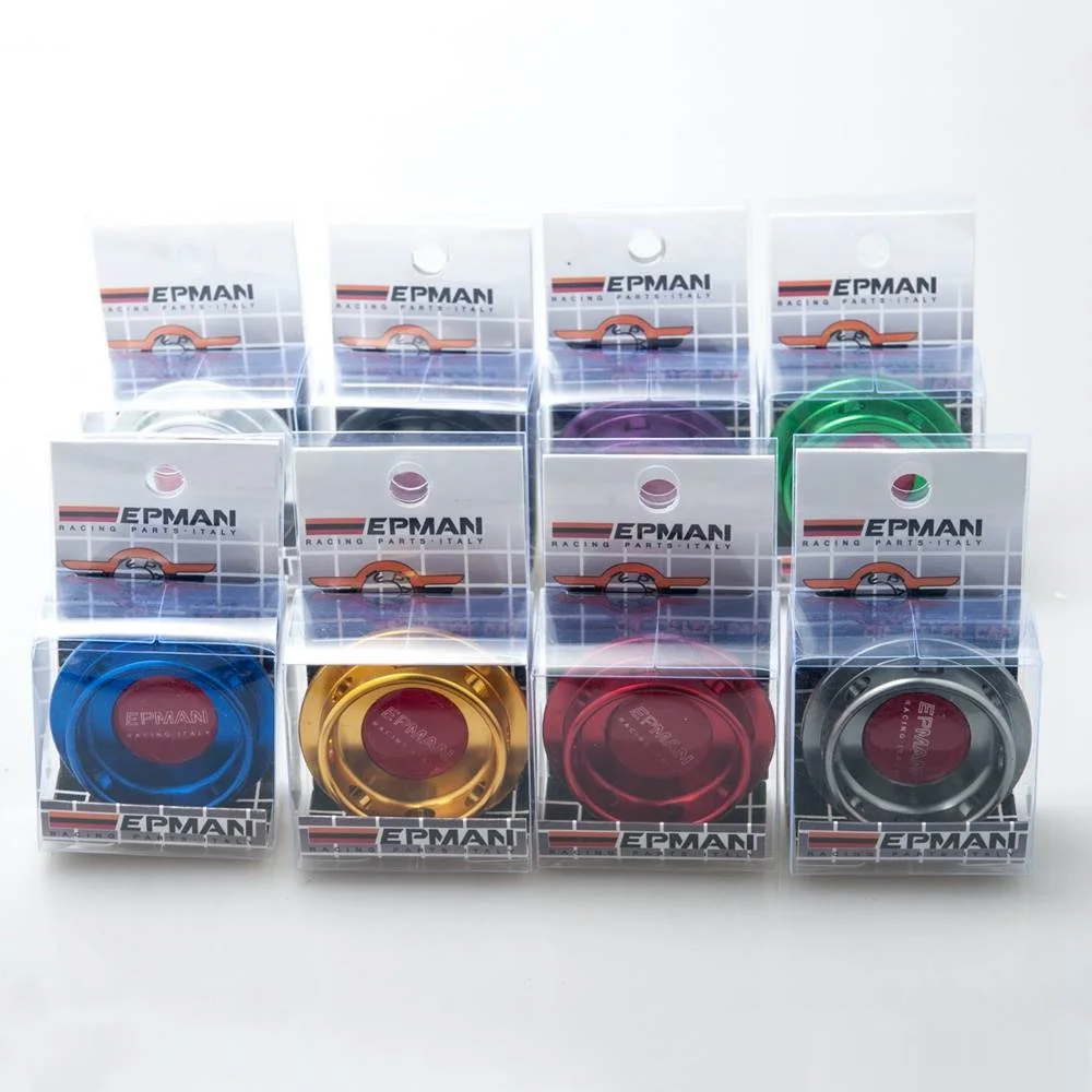 NEW EPMAN Billet Silver Engine Oil Filter Cap Fuel Tank Cover for Mitsubishi Jdm EPYXG001MSH - imagen 3