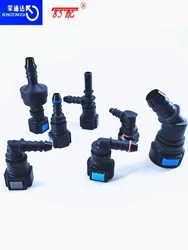 Tubo de combustible con conector rápido acodado 7,89 mm