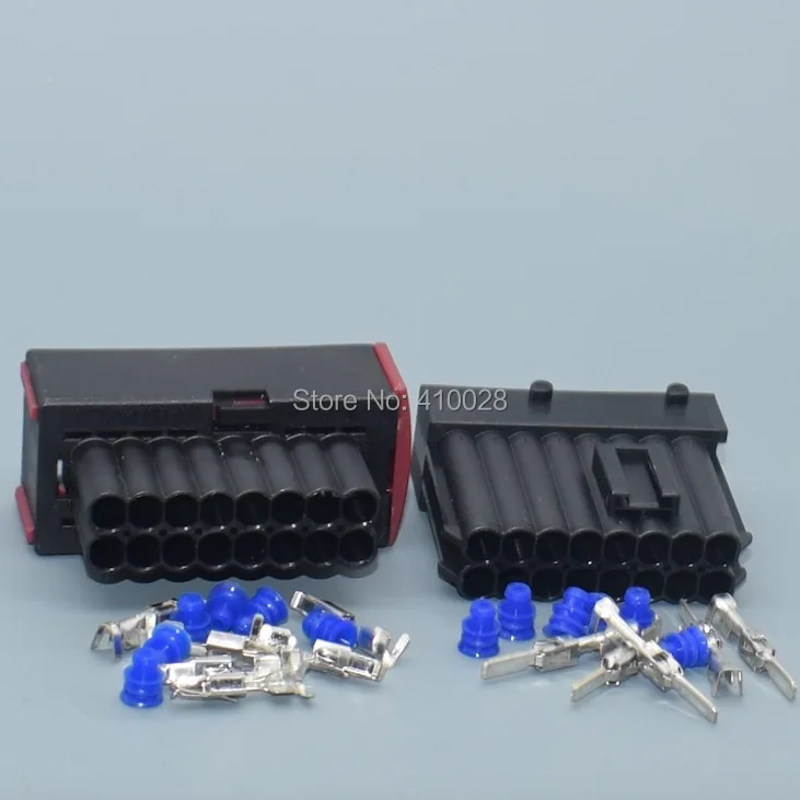 Shhworldsea conector eléctrico hembra impermeable de 16 vías, 2,8 mm - imagen 3