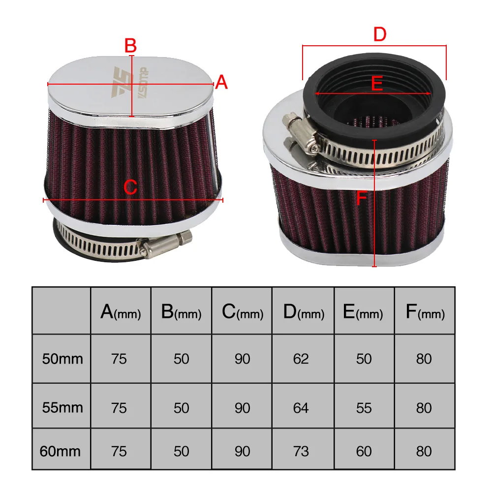 Filtro de aire ZS Racing PWK universal para motocicleta 21-60 mm - imagen 2