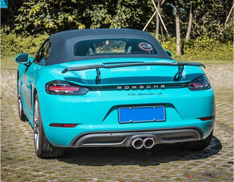 Alerón trasero de fibra de carbono para Porsche 718 Cayman GT - imagen 5
