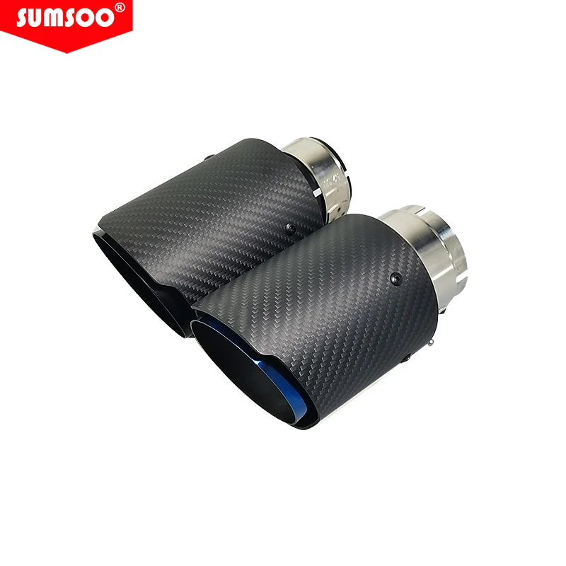 SUMSOO Punta de escape universal en fibra de carbono - imagen 5