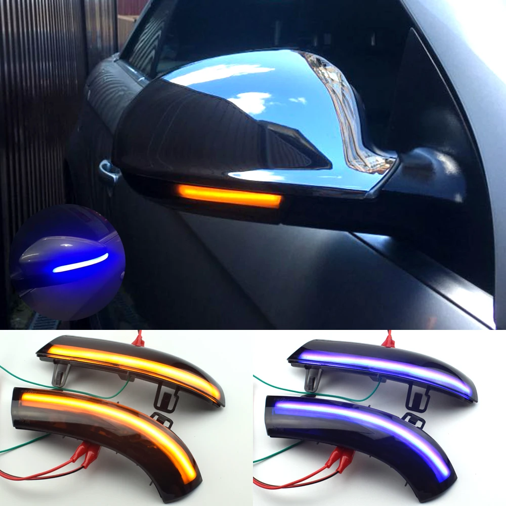 Intermitente LED espejo lateral dinámico efecto agua – VW Passat Jetta - imagen 2
