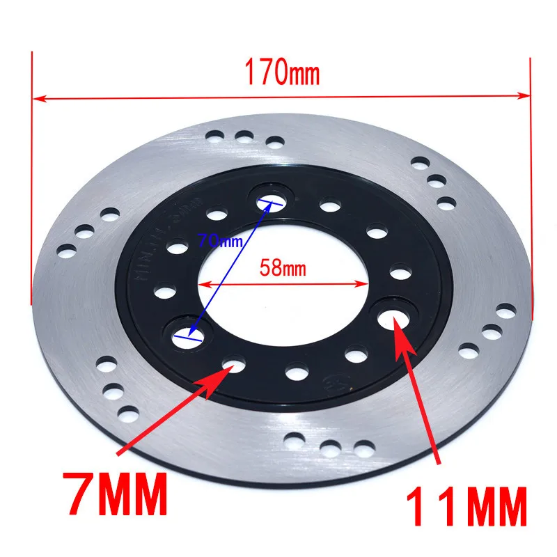 Disco freno GY6 58mm – Varios diámetros, scooter, ATV, moto y Go Kart - imagen 5