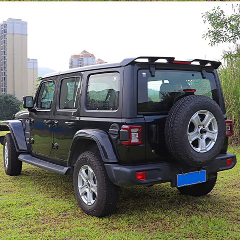 Lantsun Alerón Trasero ABS Negro Brillante Jeep Wrangler JL/JK