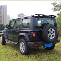 Lantsun Alerón Trasero ABS Negro Brillante Jeep Wrangler JL/JK
