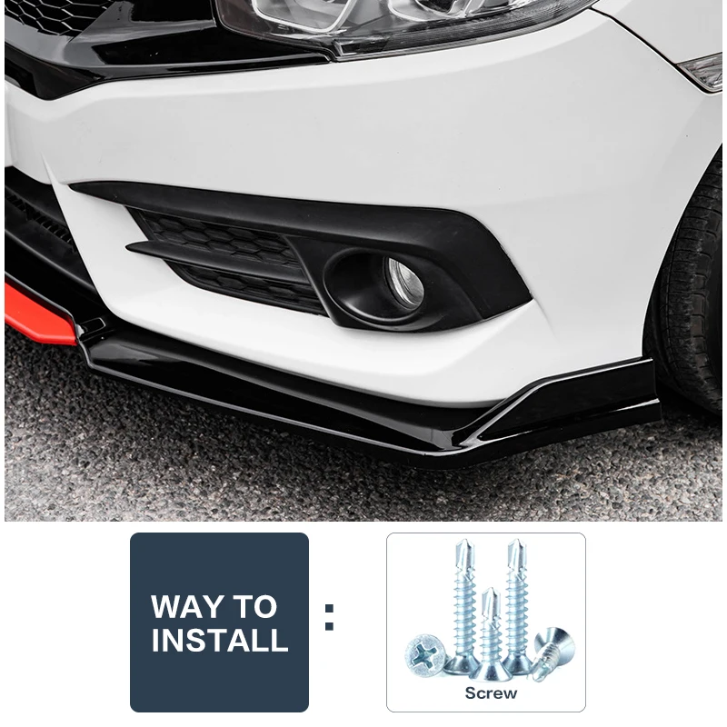 Divisor frontal carbono Honda Civic Sedan 2012-2019 - imagen 3