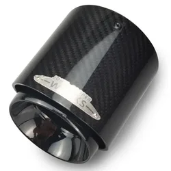 Silenciador de escape fibra carbono puntas negro brillo Mini Cooper
