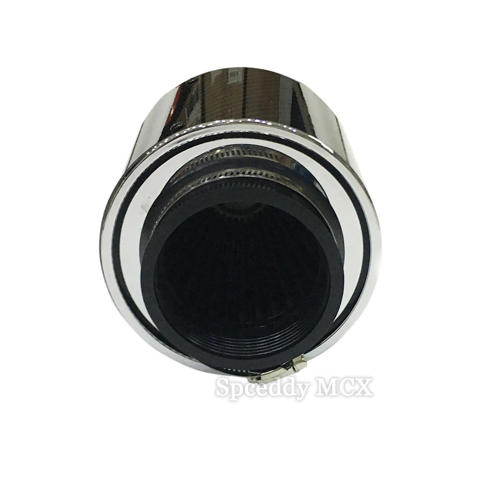 Entrada de aire frío para coche, Kit de filtro de carbono de alto flujo con tubo de entrada de aire Universal, ID 51/57/63/76/80/89mm - imagen 2