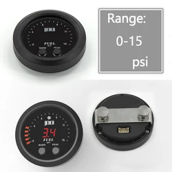 Manómetro digital combustible universal 12V-24V 0-15 psi sensor 1/8 NPT