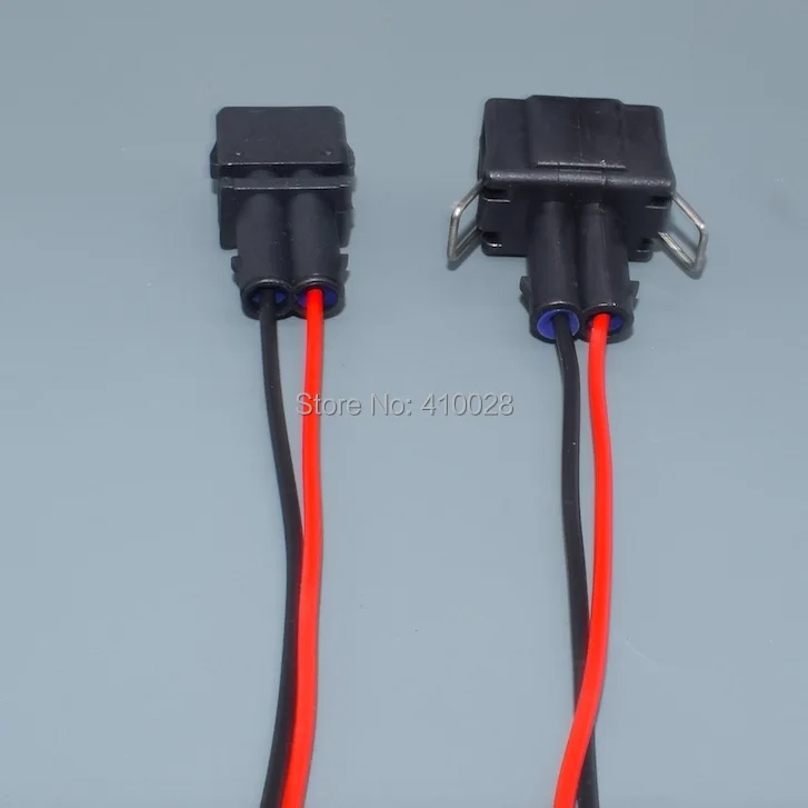 Detalle del conector de arnés de cables de 2 pines