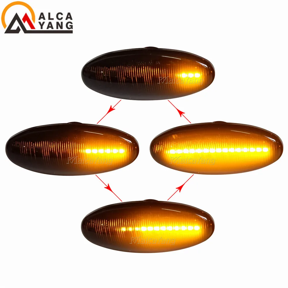 Luz LED de intermitente lateral dinámico para vehículos Nissan