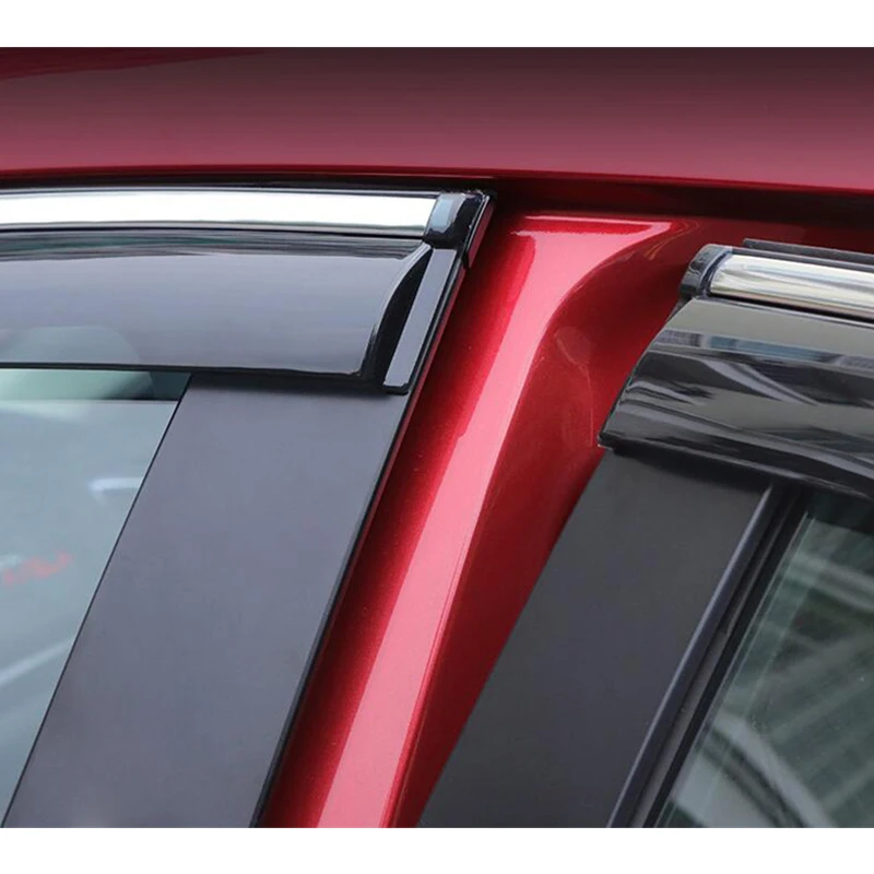 Visera de ventilación para Mazda 3 Axela Sedan, accesorios decorativos para ventanas laterales, protección contra la lluvia y el sol, 2014 - 2017 - imagen 5