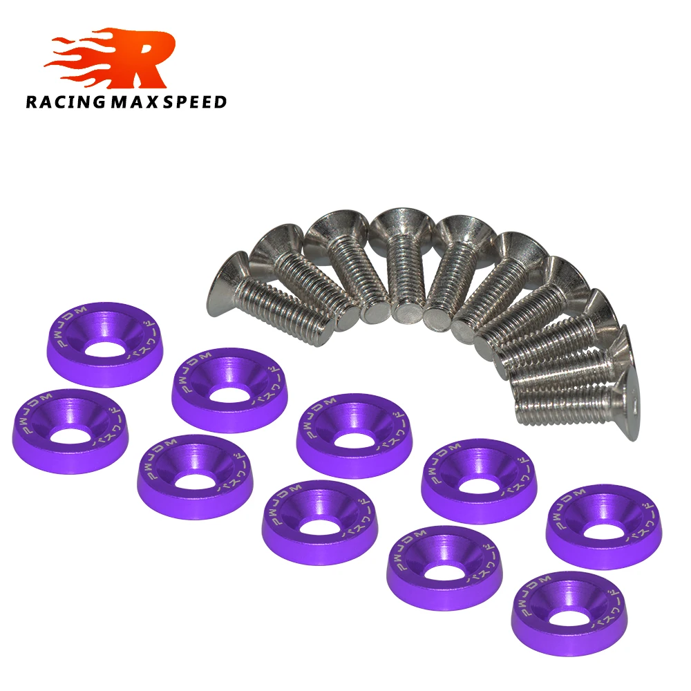 Tornillos M6 de aluminio JDM para parachoques y guardabarros