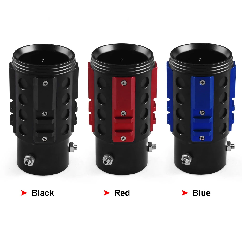 Para tubos de 38mm-63mm, tubo de escape trasero de aluminio Universal para coche, tubo de punta trasera, estilo Industrial