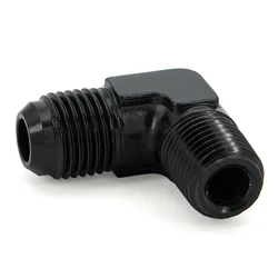 Adaptador de combustible aluminio 90 grados para AN6/AN8/AN10 a NPT