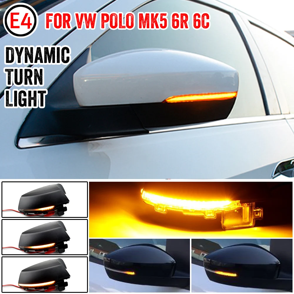 Intermitente dinámico LED para VW Polo MK5 6R 6C