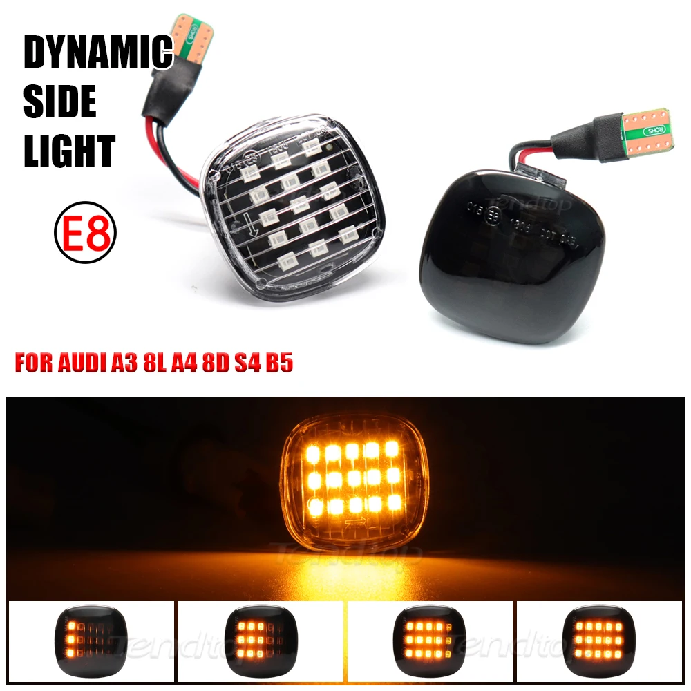 Luz intermitente secuencial LED para Skoda Fabia Octavia y Audi A3 A4