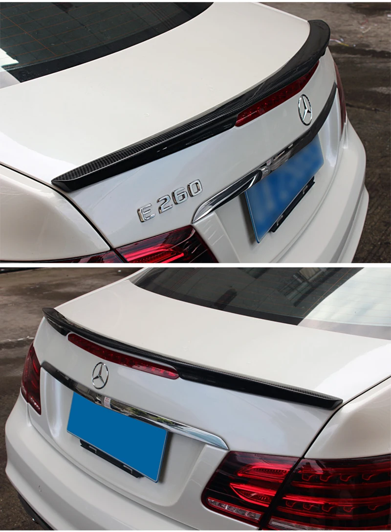 Alerón de fibra de carbono instalado en Mercedes Clase E