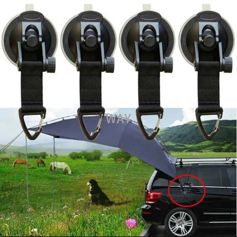Ventosas anclaje toldo lateral con hebilla de seguridad para coche
