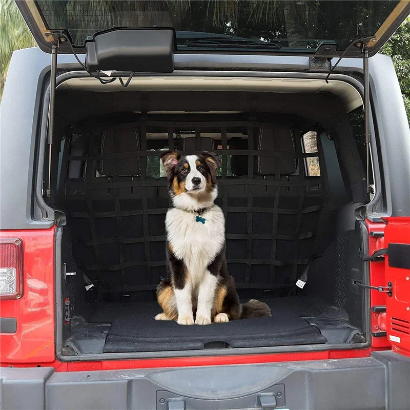 Red de carga Jeep Wrangler JK JL JT - Barrera protección perro maletero