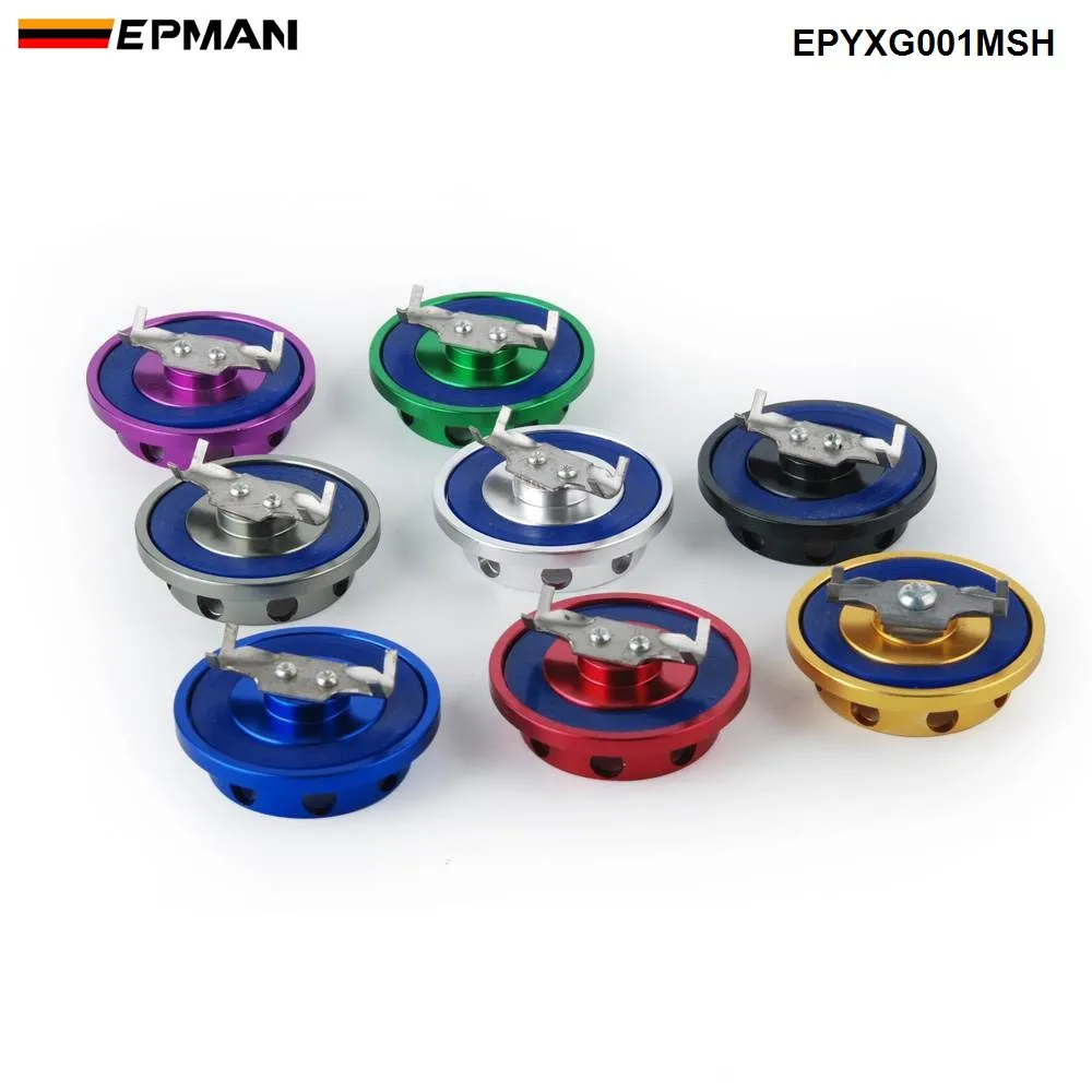 NEW EPMAN Billet Silver Engine Oil Filter Cap Fuel Tank Cover for Mitsubishi Jdm EPYXG001MSH - imagen 5