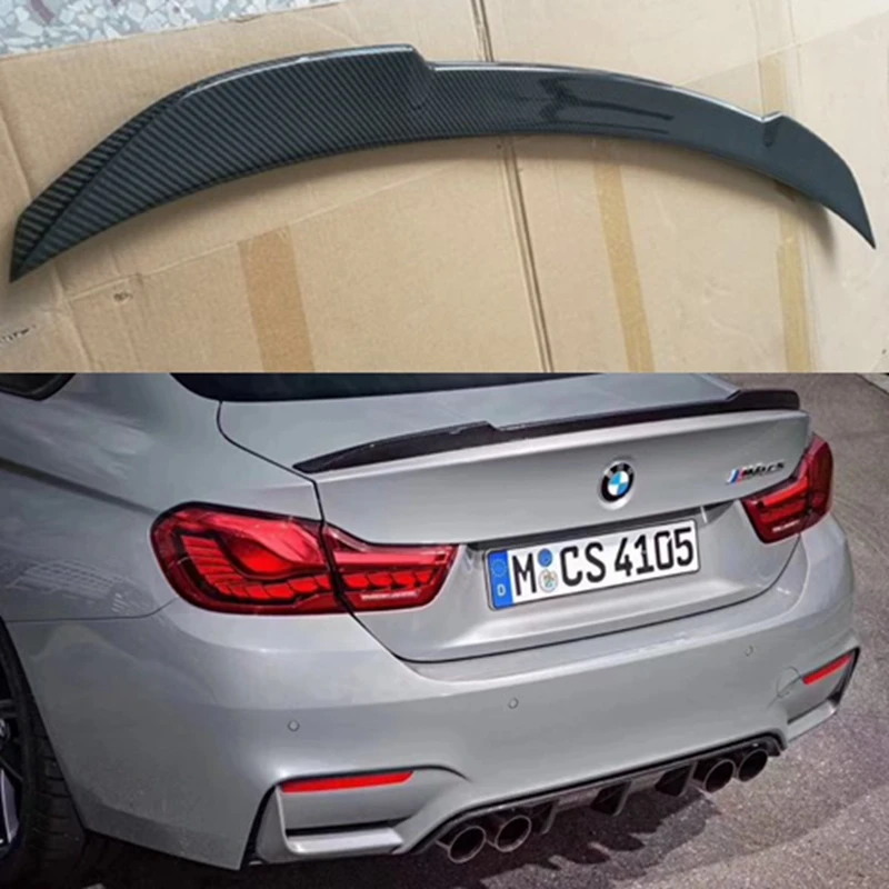 Alerón trasero fibra de carbono estilo CS para BMW M4 F82 Coupe - imagen 3