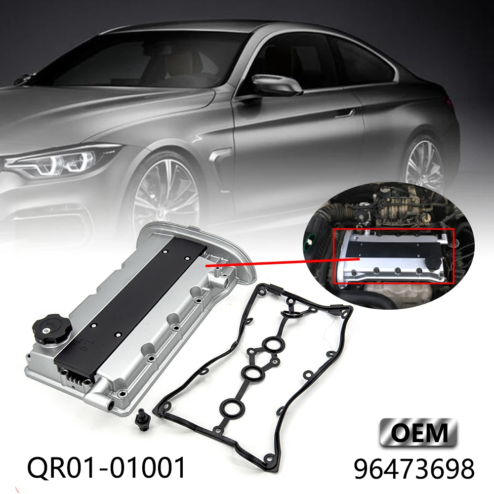 Tapa de válvulas de aluminio 96473698 para Chevrolet Aveo 1.6 - imagen 3