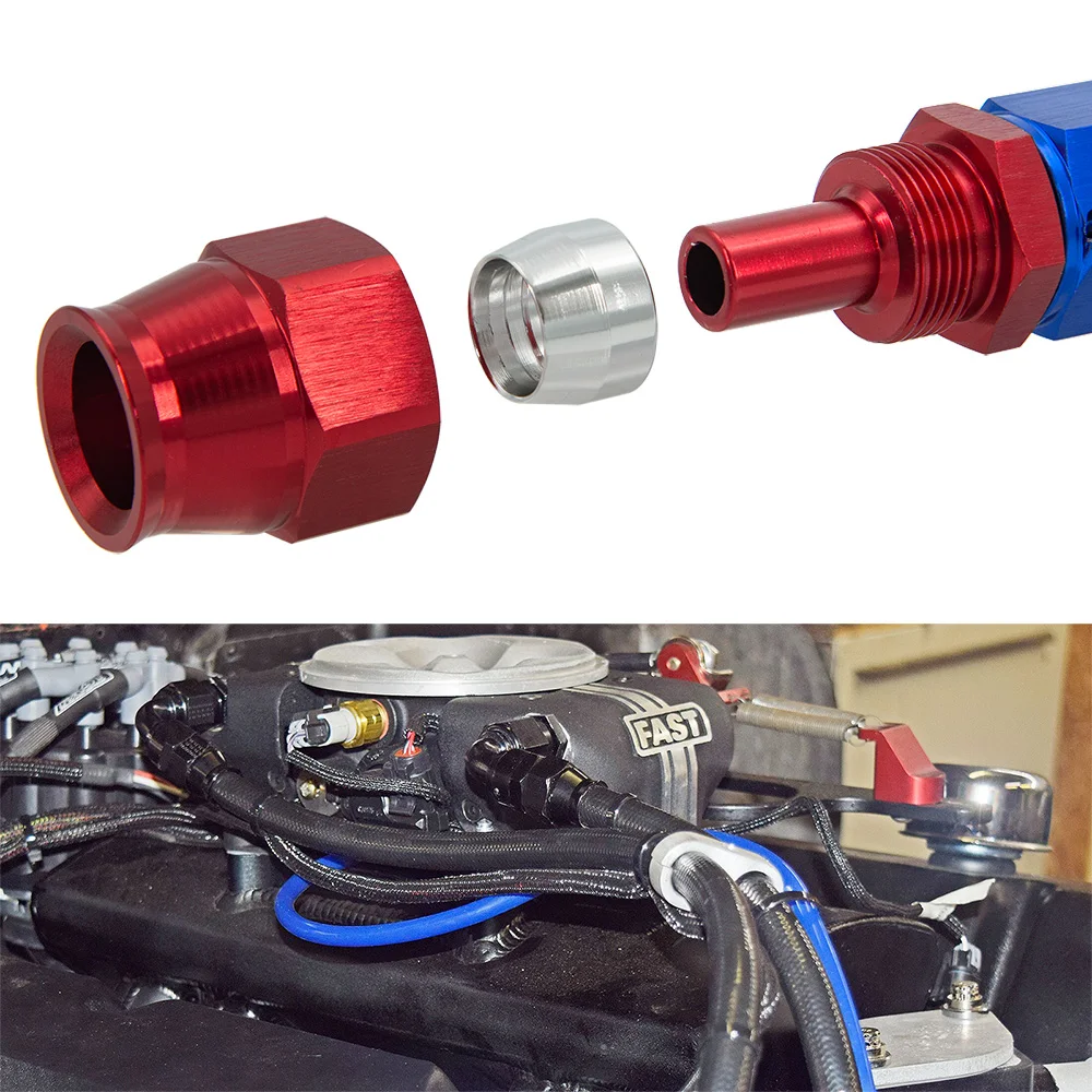 Universal PTEF AN6 AN8 recto 0 45 90 180 GROS RACUCIADOR DE TUBO DE PTFE GIRATILIZABLE - imagen 5