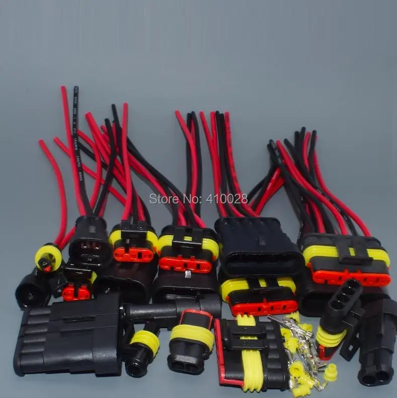 Conector impermeable macho-hembra con arnés cables para coche 6 pines - imagen 2