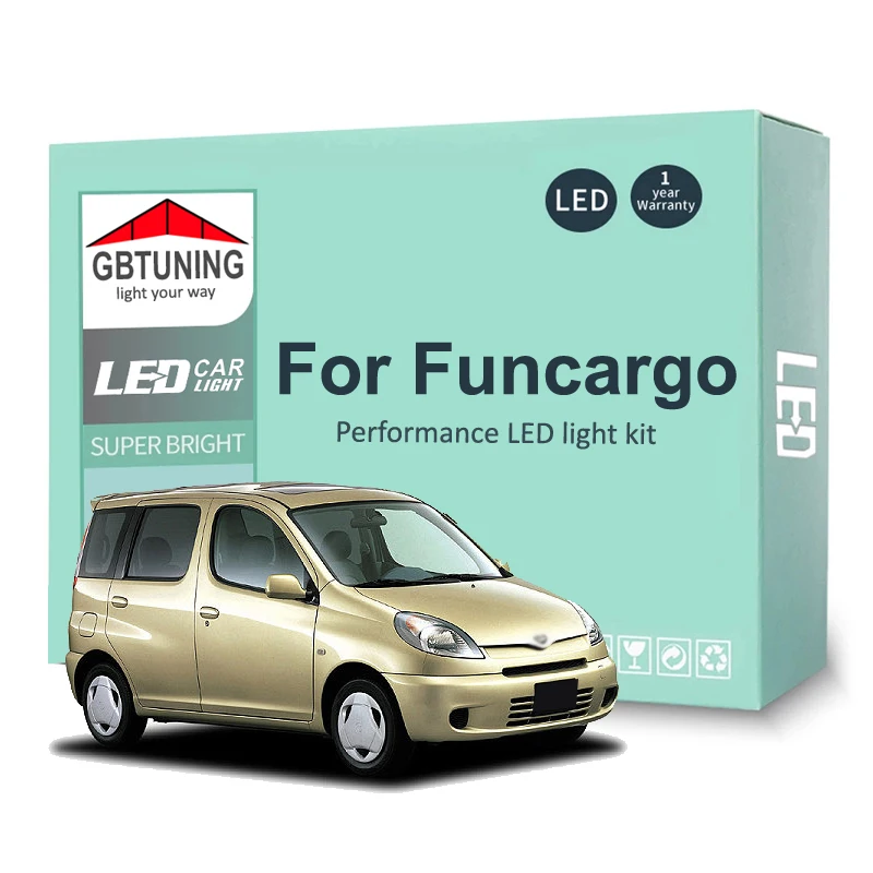 Bombillas LED CANbus para interior y matrícula – Toyota Funcargo