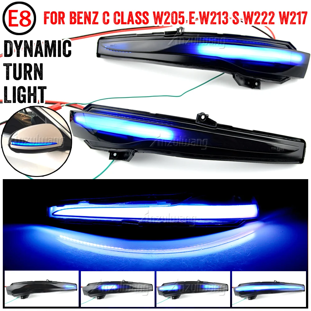 Intermitente LED dinámico para retrovisor Mercedes C, E, S y GLC - imagen 4