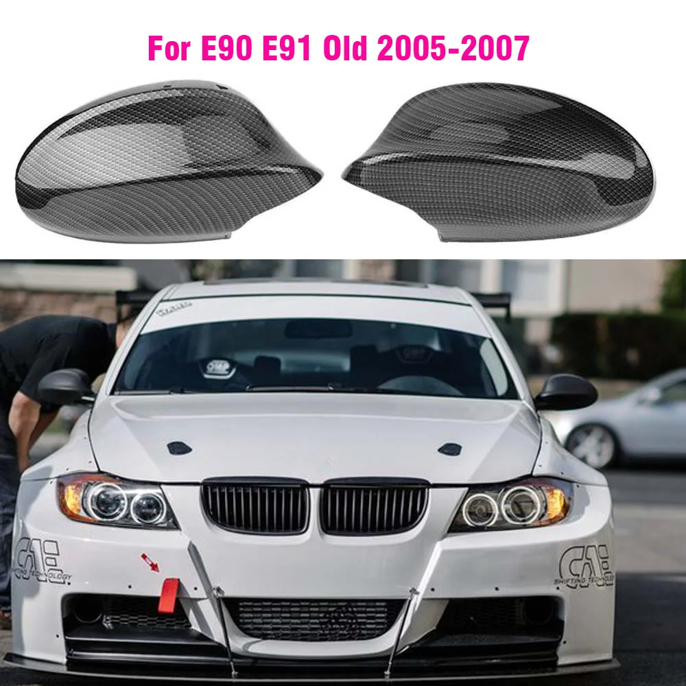Tapa de espejo retrovisor efecto carbono ABS para BMW E90/E91/E92/E93 - imagen 2