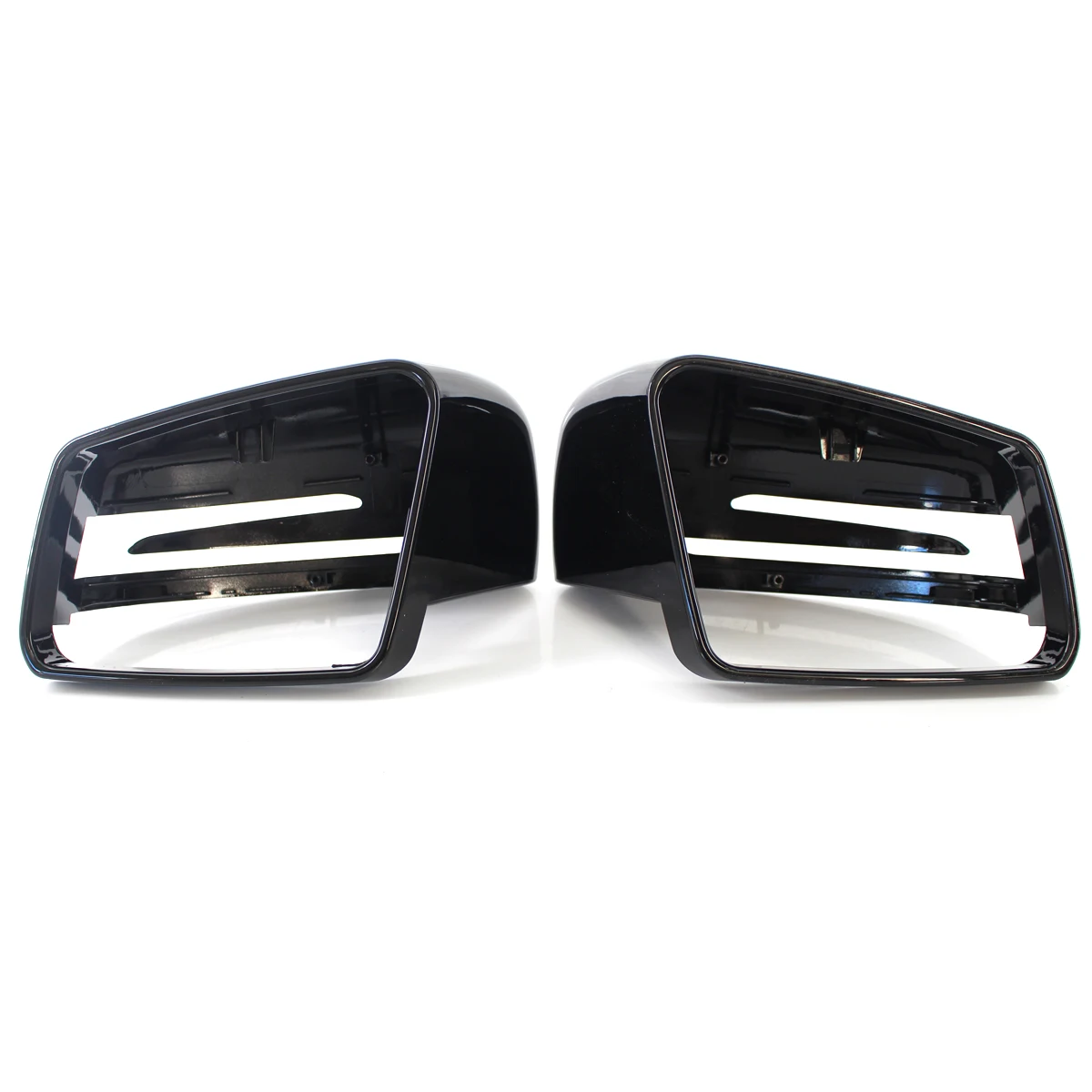 Cubierta de espejo retrovisor lateral para coche, fibra de carbono ABS para Mercedes Benz Clase E W212 W204 2010 2011 2012 2013 2014 2015 - imagen 2
