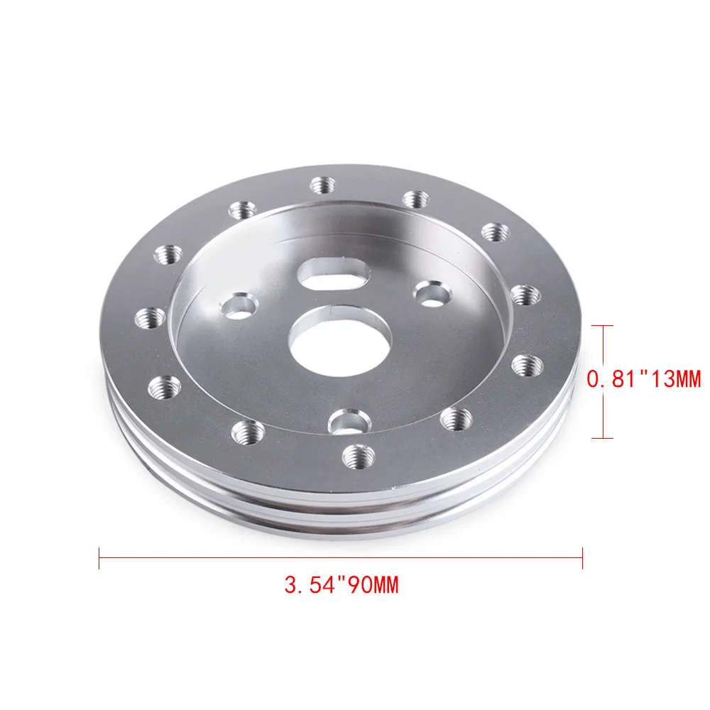 Buje reductor universal Boss 6 a 3 orificios para volanteMotorsport Negro/Plata - imagen 5