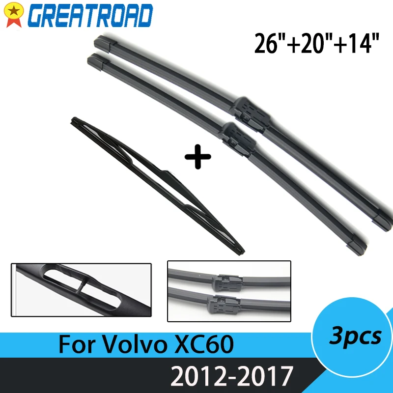 Limpiaparabrisas delantero y trasero Volvo XC60 2012-2017
