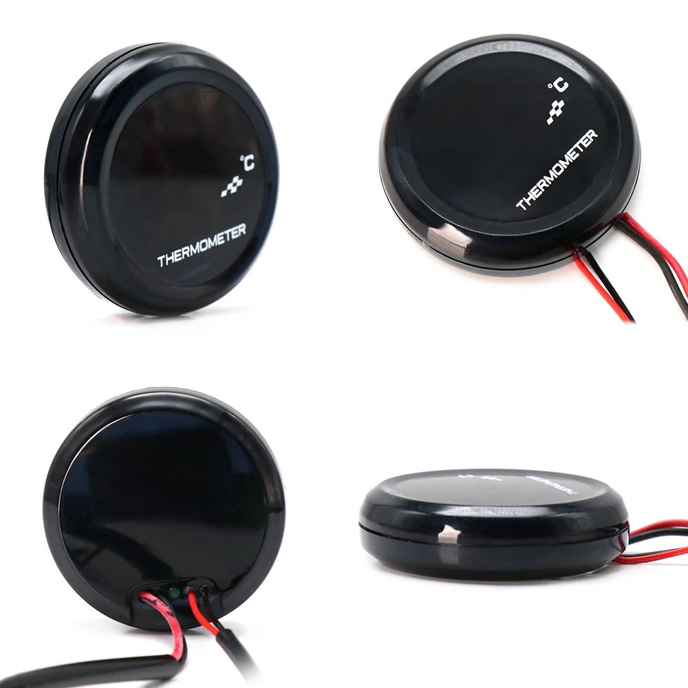 ZSDTRP Universal KOSO i-GEAR medidor impermeable rojo/azul LCD pantalla Digital 12V KOSO i-GEAR termómetro - imagen 3